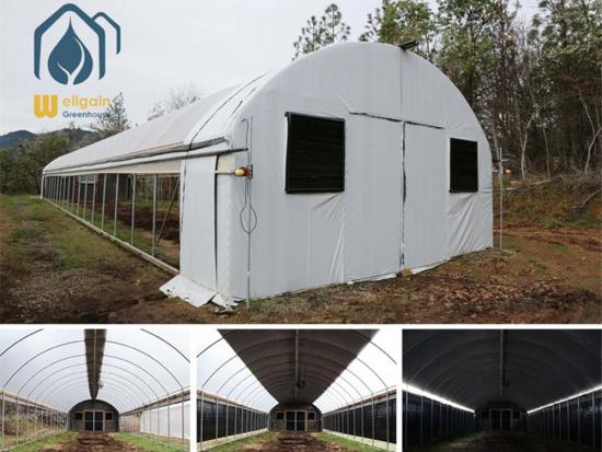 Greenhouse light deprivation systems